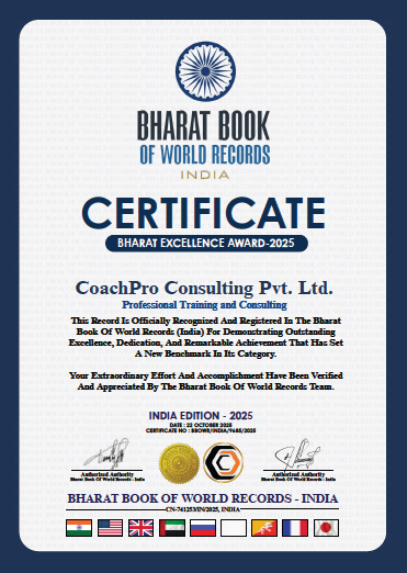 CoachPro Consulting Bharat Excellence Award 2025